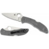 Spyderco Delica 4 Lightweight - 2.9" Satin VG-10 Blade, Grey FRN Handle - C11FPGY