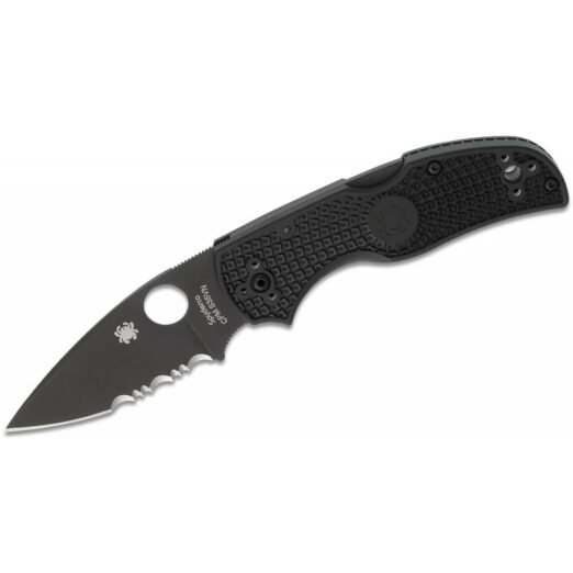 Spyderco Native 5 Lightweight C41PSBBK5 - Black FRN with Black S35VN Combo Blade