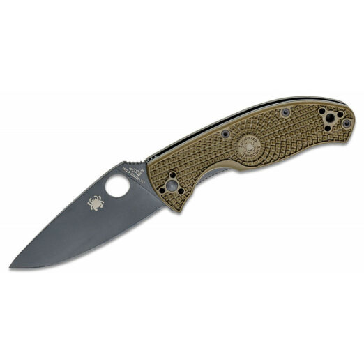 Spyderco Tenacious Lightweight  C122PODBK - OD Green FRN with Black 8Cr13MoV Blade