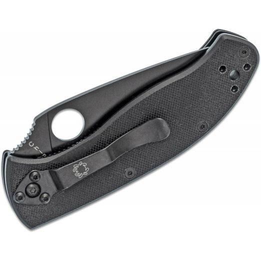 Spyderco Tenacious C122GBBKP - Black G10 with Black 8Cr13MoV Blade