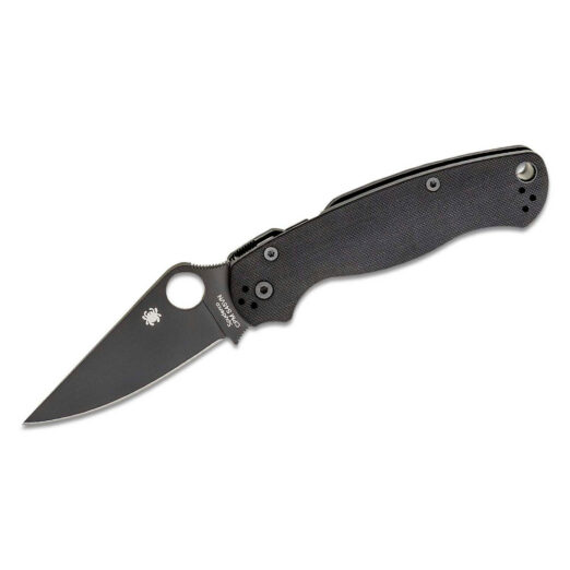 Spyderco Paramilitary 2 C81GPBK2 - Black G10 with Black S45VN Blade