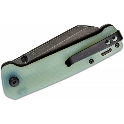 QSP Penguin QS130-W - Jade G10 with Black Stonewash Blade