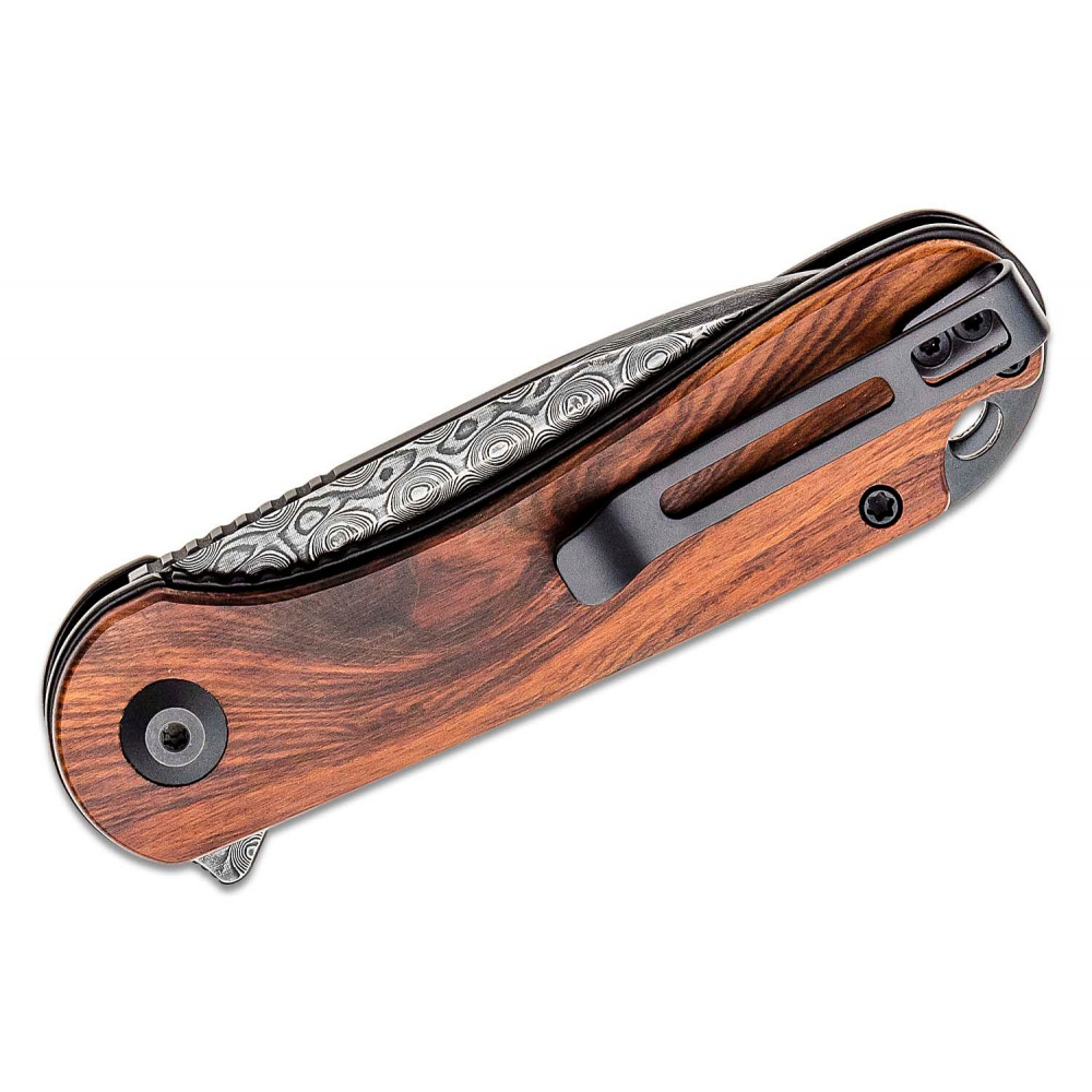 CIVIVI Elementum C907DS2, Damascus Blade with Cuibourtia Wood Handle