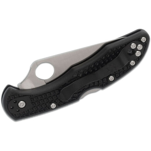 Spyderco Delica 4 Lightweight C11FPBK - Black FRN with Flat Ground VG-10 Blade