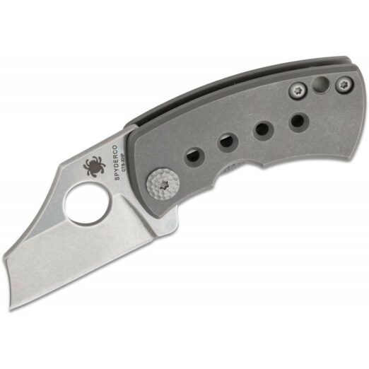 Spyderco McBee C236TIP - Grey Titanium with CTS-XHP Blade