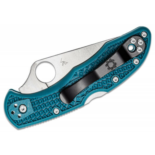 Spyderco Delica 4 Lightweight C11FPK390 - Blue FRN with Flat Ground K390 Blade