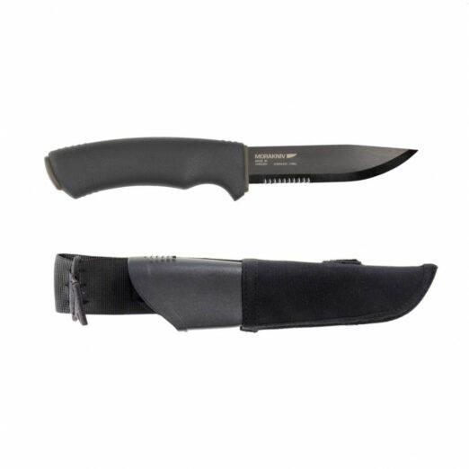 Morakniv Tactical SRT - Combo Edge Black DLC Coated SS Blade - Molle Pouch