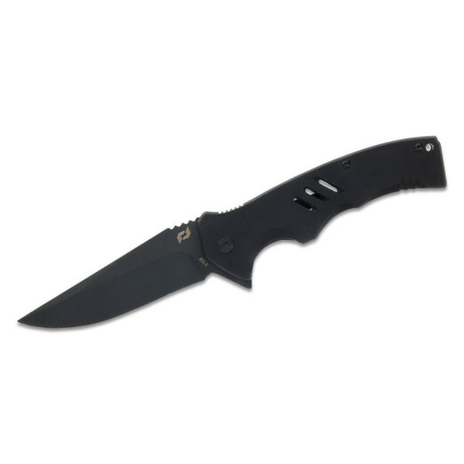 Schrade Delta Class Sentiment Folding Knife - Black G10 with Black Blade