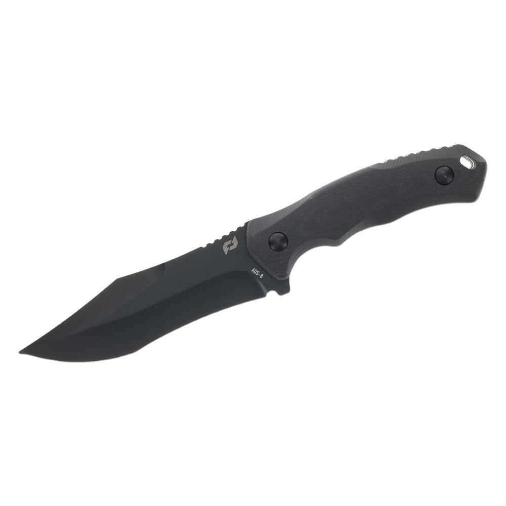 Schrade Delta Class Steeldriver Fixed Blade with Pouch Black G10 with Black Blade Knife