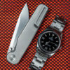 Tactile Knife Co. Rockwall Thumbstud - Magnacut Blade with Titanium Scales