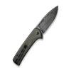 CIVIVI Conspirator C21006-DS1, Dark Green Micarta, 3.48" Damascus Drop Point Blade
