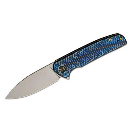 WE Knife Co. Shakan WE20052C-1 Limited Edition - Blue/Black Machined Titanium Handle