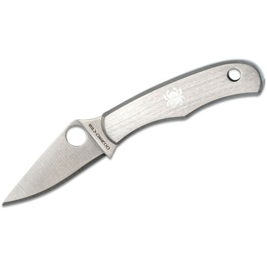 Spyderco Bug C133P Keychain Folding Knife - Stainless Steel