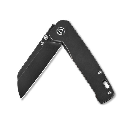 QSP Penguin QS130-O, Black Stonewash Ti Handle with Black Stonewash Blade