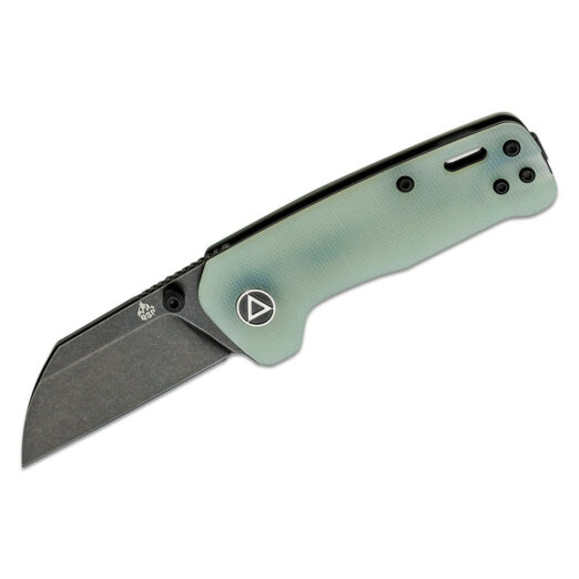 QSP Penguin Mini QS130XS-F2, Jade G10 with Black Stonewashed 14C28N Blade