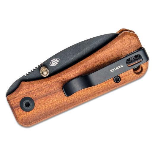 CIVIVI Baby Banter C19068SB-2, Cuibourtia Wood with Black Stonewash Nitro-V Blade