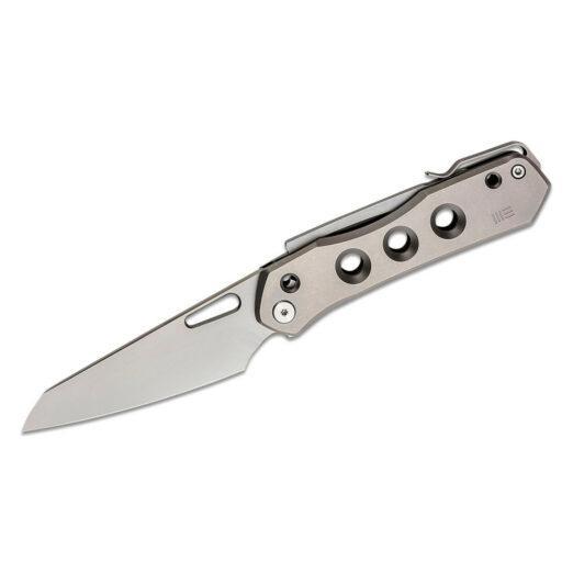WE Knife Co. Vision R WE21031-1, Grey Titanium with Bead Blasted CPM-20CV Blade
