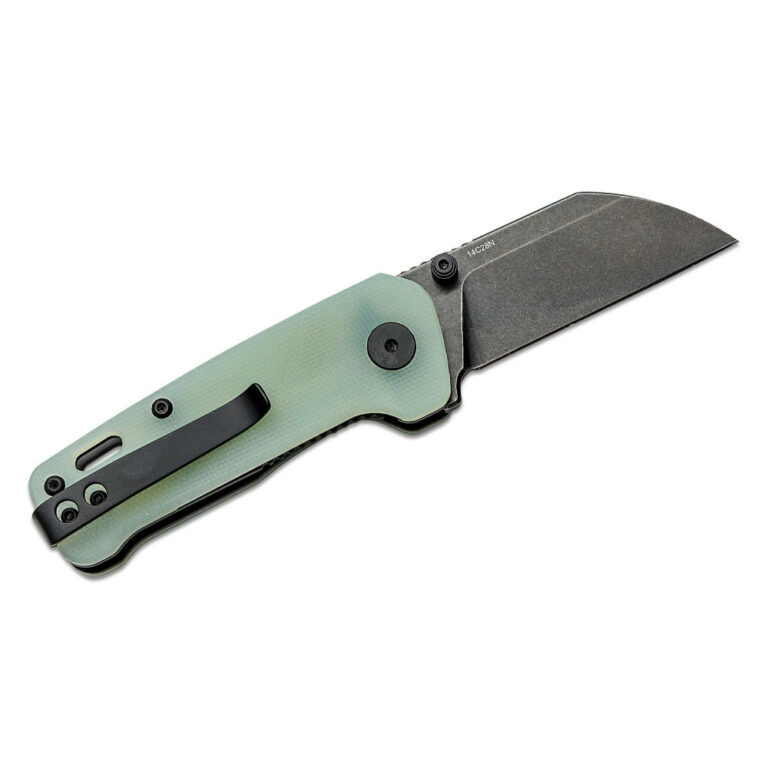 QSP Penguin Mini QS130XSF2, Jade G10 with Black Stonewashed 14C28N