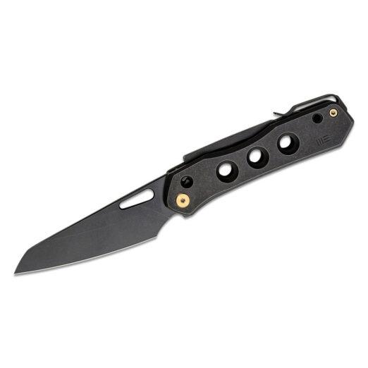 WE Knife Co. Vision R WE21031-2, Black Titanium with Black Stonewash CPM-20CV Blade