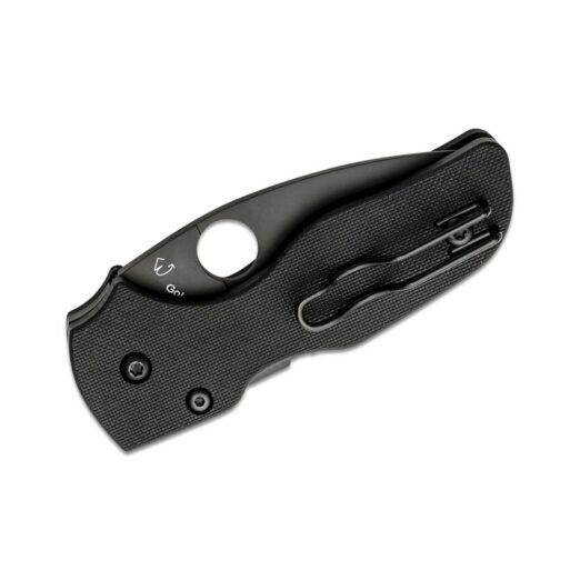 Spyderco Lil' Native C230GPBBK - Black G10 with Black DLC S30V Blade, Compression Lock