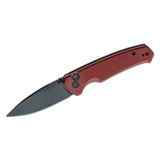 CIVIVI Altus C20076-2, Burgundy G10, Button Lock, with Black Stonewash Nitro-V Blade