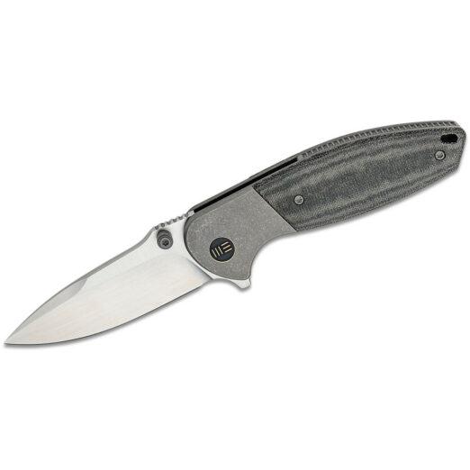 WE Knife Co. Nitro Mini WE22015-3, Bolstered Titanium with Black Linen Micarta, and Hand Rubbed CPM-20CV Blade