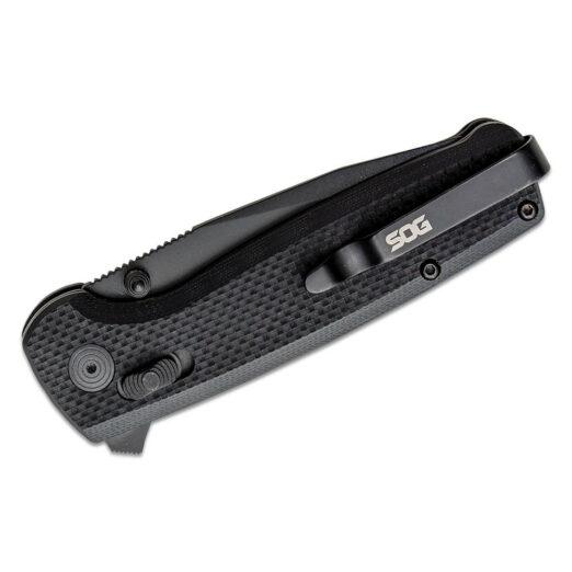 SOG Terminus XR G10, TM1027-BX, Black G10 with D2 Steel Blade