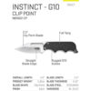 SOG Instinct Neck Knife, Black G10