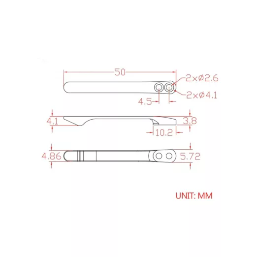 CIVIVI T001D Black Titanium Pocket Clip with 6PCS Screws for WE Knife Co. and CIVIVI Knife Models