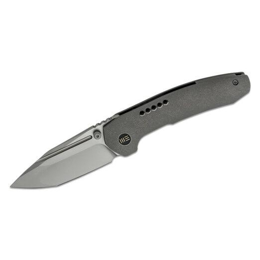 WE Knife Co. Trogon WE22002-1, Grey Titanium with Silver Bead Blasted CPM20CV Blade