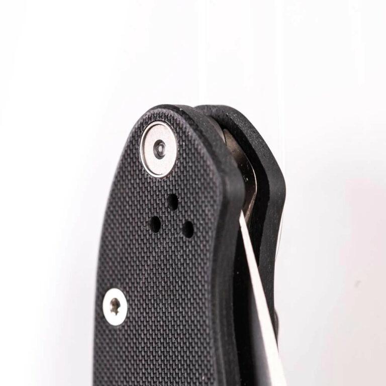 Glow Rhino Silver Lanyard Hole Plug with Green Tritium for Spyderco PM2