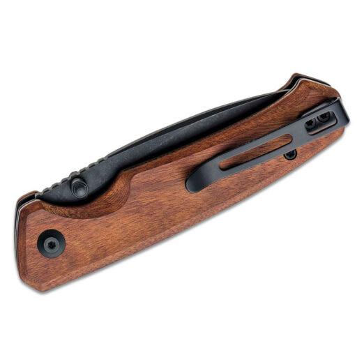 CIVIVI Altus C20076-3, Cuibourtia Wood, Button Lock, with Black Stonewash Nitro-V Blade