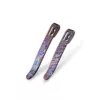 CIVIVI T002A Flamed Titanium Pocket Clips - Set of Two, No Screws Included