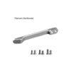 CIVIVI T001C Grey Titanium Pocket Clip with 6 PCS Screws for WE Knife Co. and CIVIVI Knife Models