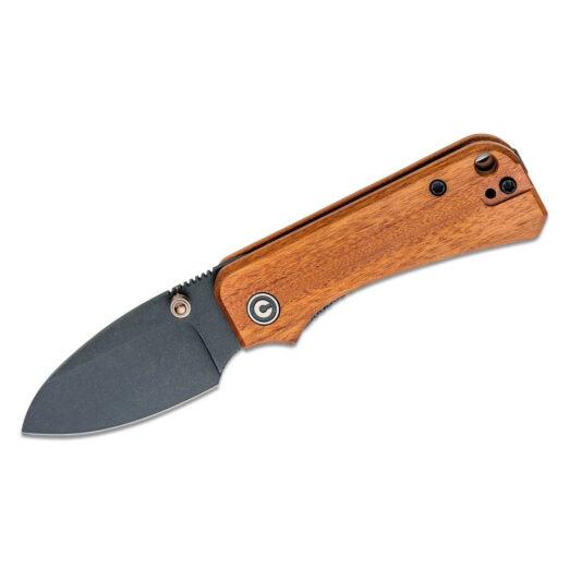 CIVIVI Baby Banter C19068SB-2, Cuibourtia Wood with Black Stonewash Nitro-V Blade