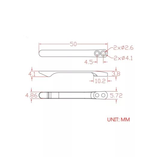 CIVIVI T001C Grey Titanium Pocket Clip with 6 PCS Screws for WE Knife Co. and CIVIVI Knife Models