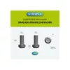 CIVIVI T001D Black Titanium Pocket Clip with 6PCS Screws for WE Knife Co. and CIVIVI Knife Models