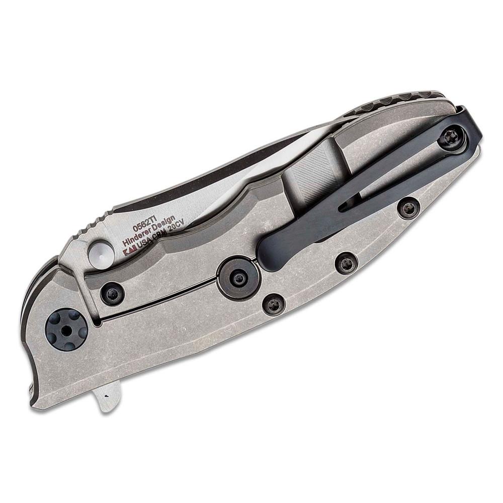 Zero Tolerance 0562Ti 3.5″ Satin/Stonewash CPM20CV Blade, Titanium