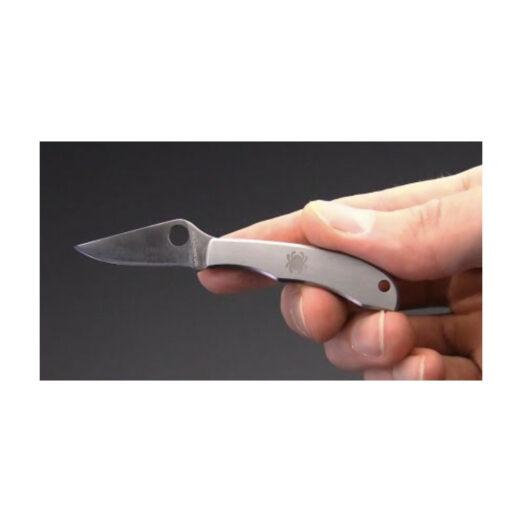 Spyderco HoneyBee C137P Mini Keychain Knife - Stainless Steel