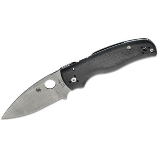 Spyderco Shaman C229GP - Matte Black G10 with Stonewash S30V Blade