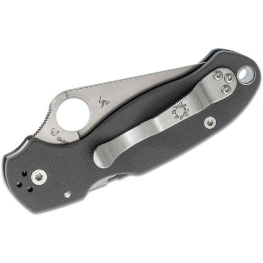 Spyderco Para 3 C223GPDGY - Dark Grey G10 with Stonewash Maxamet Blade