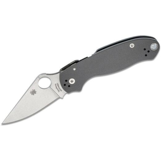 Spyderco Para 3 C223GPDGY - Dark Grey G10 with Stonewash Maxamet Blade