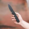 Vosteed Raccoon Crossbar Lock - 3.25’’ Black 14C28N Blade, Black Micarta Handle - RCCB32VPMH