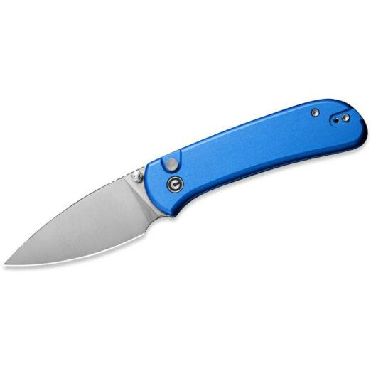 CIVIVI Qubit C22030E-3, Blue Aluminium, Satin 14C28N Blade, Button Lock