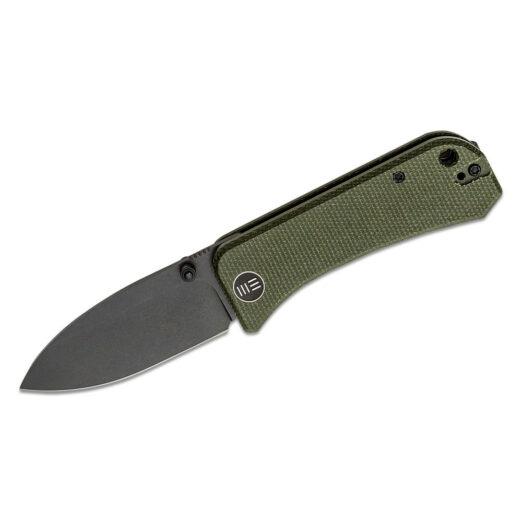 WE Knife Co. Banter 2004J - Green Micarta/Black Blade