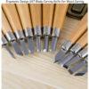 Knife Depot 12 Piece Wood Carving Chisel Set (SK7 Various Blades with Ergonomic Handles)