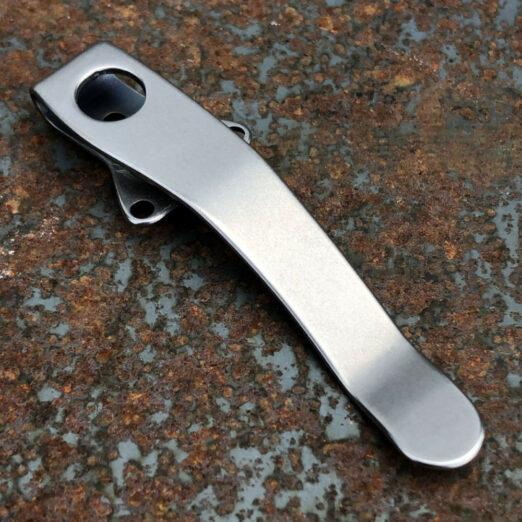 LynchNW Spyderco Military/Tuff Model 2 Deep Carry Titanium Clip - Blacksmith