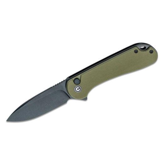 CIVIVI  Button Lock Elementum II C18062P-3, OD Green G10 with Black Stonewash Nitro-V Blade