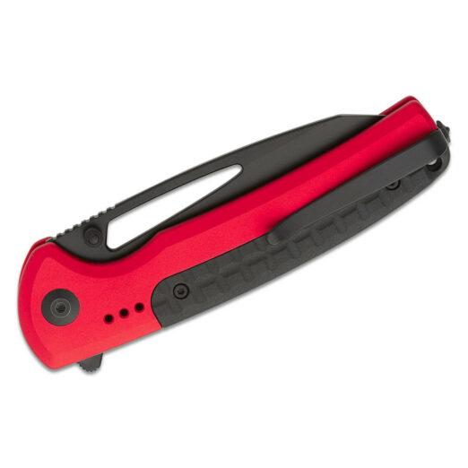 CIVIVI  Sentinel Strike C22025B-1, Red Aluminium with Black FRN Inlay Handles and Black D2 Reverse Tanto Blade