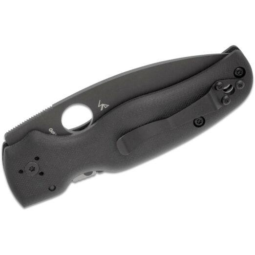 Spyderco Shaman C229GPBK - Matte Black G10 with Black Stonewash S30V Blade